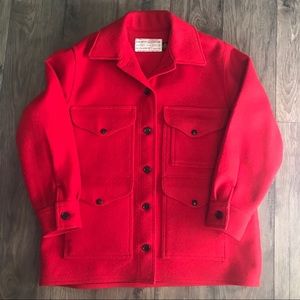 Filson Vintage double Mackinaw Red EUC Size S-M